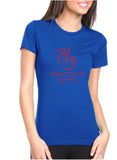 Boss Status Signature Collection Women's Short Sleeve T-Shirts in Red Graphic - BossStatusCollection.Com