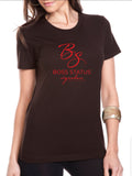 Boss Status Signature Collection Women's Short Sleeve T-Shirts in Red Graphic - BossStatusCollection.Com