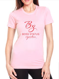 Boss Status Signature Collection Women's Short Sleeve T-Shirts in Red Graphic - BossStatusCollection.Com
