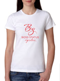 Boss Status Signature Collection Women's Short Sleeve T-Shirts in Red Graphic - BossStatusCollection.Com