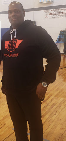 Boss Status Collection "BSC" Unisex Pullover Hoodies with Red Print