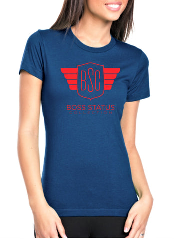 Boss Status Collection - BSC "She that Boss" Tee's in Red Graphic Print - BossStatusCollection.Com