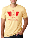 Boss Status Collection Men's Crew Neck T-shirts Red Print - BossStatusCollection.Com