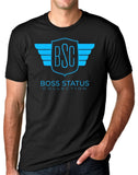 Boss Status Collection Men's Crew Neck T-shirts Lt. Blue - BossStatusCollection.Com