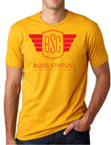 Boss Status Collection Men's Crew Neck T-shirts Red Print - BossStatusCollection.Com