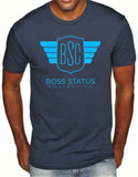 Boss Status Collection Men's Crew Neck T-shirts Lt. Blue - BossStatusCollection.Com
