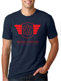 Boss Status Collection Men's Crew Neck T-shirts Red Print - BossStatusCollection.Com