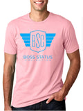 Boss Status Collection Men's Crew Neck T-shirts Lt. Blue - BossStatusCollection.Com