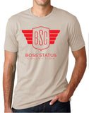 Boss Status Collection Men's Crew Neck T-shirts Red Print - BossStatusCollection.Com