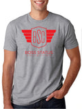 Boss Status Collection Men's Crew Neck T-shirts Red Print - BossStatusCollection.Com