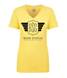 Boss Status Collection Women's V-Neck T-Shirts - BossStatusCollection.Com
