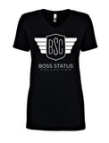 Boss Status Collection Women's V-Neck T-Shirts - BossStatusCollection.Com