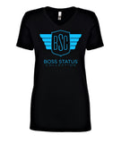 Boss Status Collection Women's V-Neck T-Shirts - BossStatusCollection.Com