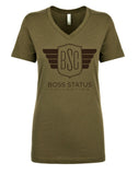 Boss Status Collection Women's V-Neck T-Shirts - BossStatusCollection.Com