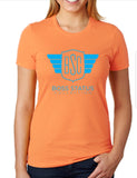 Boss Status Collection - BSC "She that Boss" Tee's in Light Blue Graphic Print - BossStatusCollection.Com