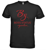Boss Status Signature Collection Men's T-Shirts in Red Print - BossStatusCollection.Com