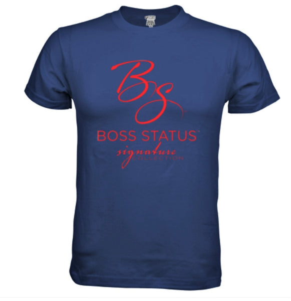 Boss Status Signature Collection Men's T-Shirts in Red Print - BossStatusCollection.Com
