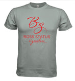 Boss Status Signature Collection Men's T-Shirts in Red Print - BossStatusCollection.Com