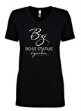 Boss Status Signature Collection Women's V-Neck T-Shirts - BossStatusCollection.Com