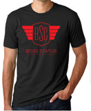 Boss Status Collection Men's Crew Neck T-shirts Red Print - BossStatusCollection.Com