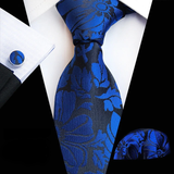 Boss Status Collection Colors 100% Silk Tie Set in various pattern styles