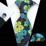 Boss Status Collection Colors 100% Silk Tie Set in various pattern styles