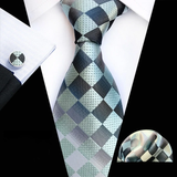 Boss Status Collection Colors 100% Silk Tie Set in various pattern styles