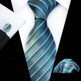 Boss Status Collection Colors 100% Silk Tie Set in various pattern styles