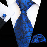 Boss Status Collection Colors 100% Silk Tie Set in various pattern styles