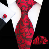 Boss Status Collection Colors 100% Silk Tie Set in various pattern styles