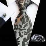 Boss Status Collection Colors 100% Silk Tie Set in various pattern styles