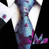 Boss Status Collection Colors 100% Silk Tie Set in various pattern styles