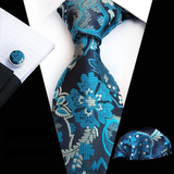 Boss Status Collection Colors 100% Silk Tie Set in various pattern styles