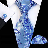 Boss Status Collection Colors 100% Silk Tie Set in various pattern styles