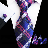 Boss Status Collection Colors 100% Silk Tie Set in various pattern styles