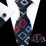 Boss Status Collection Colors 100% Silk Tie Set in various pattern styles