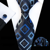 Boss Status Collection Colors 100% Silk Tie Set in various pattern styles