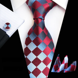 Boss Status Collection Colors 100% Silk Tie Set in various pattern styles
