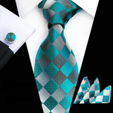 Boss Status Collection Colors 100% Silk Tie Set in various pattern styles