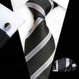Boss Status Collection Colors 100% Silk Tie Set in various pattern styles
