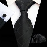 Boss Status Collection Colors 100% Silk Tie Set in various pattern styles