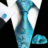Boss Status Collection Colors 100% Silk Tie Set in various pattern styles