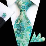 Boss Status Collection Colors 100% Silk Tie Set in various pattern styles