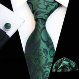 Boss Status Collection Colors 100% Silk Tie Set in various pattern styles