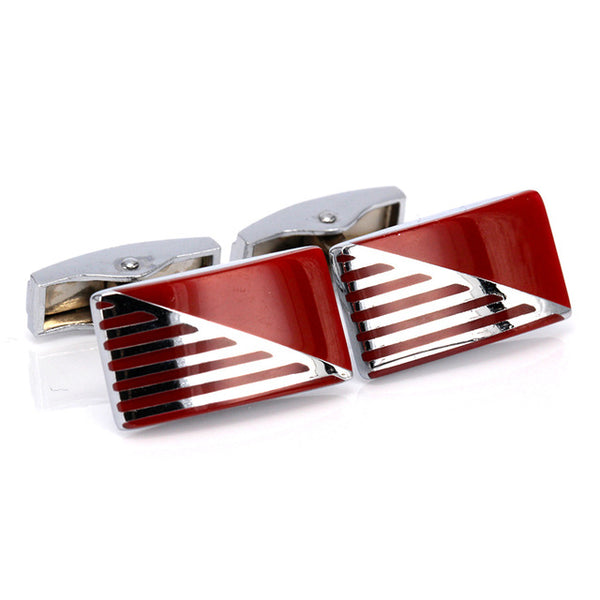 Royal Swagg French Red Shirt Cuff Links For Men - BossStatusCollection.Com
