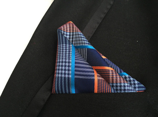 Royal Swagg Fashionable Pocket Squares- Paisley, Plaid, and Polka-Dot - BossStatusCollection.Com