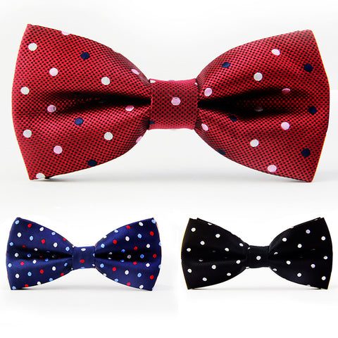 Boss Status Collection Men Polka-Dot Bow Ties - BossStatusCollection.Com