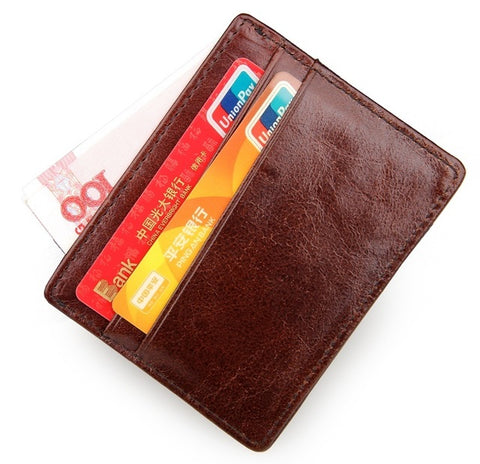 Boss Status Collection Vintage Men Credit Card Genuine Leather Wallets - BossStatusCollection.Com