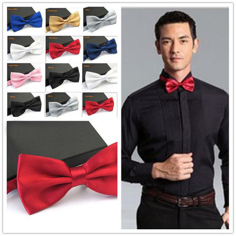 Boss Status Collection Men's Fashion Butterfly Bow Ties  Solid Colors - BossStatusCollection.Com