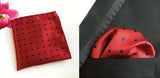 Boss Status Collection Men Pocket Squares Polka-Dot Pattern & 100% Silk - BossStatusCollection.Com